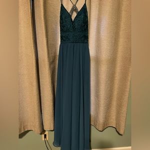Kennedy Blue bridesmaid dress | Altered length | Teal